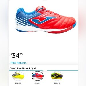 Youth Indoor Soccer Shoes size 6